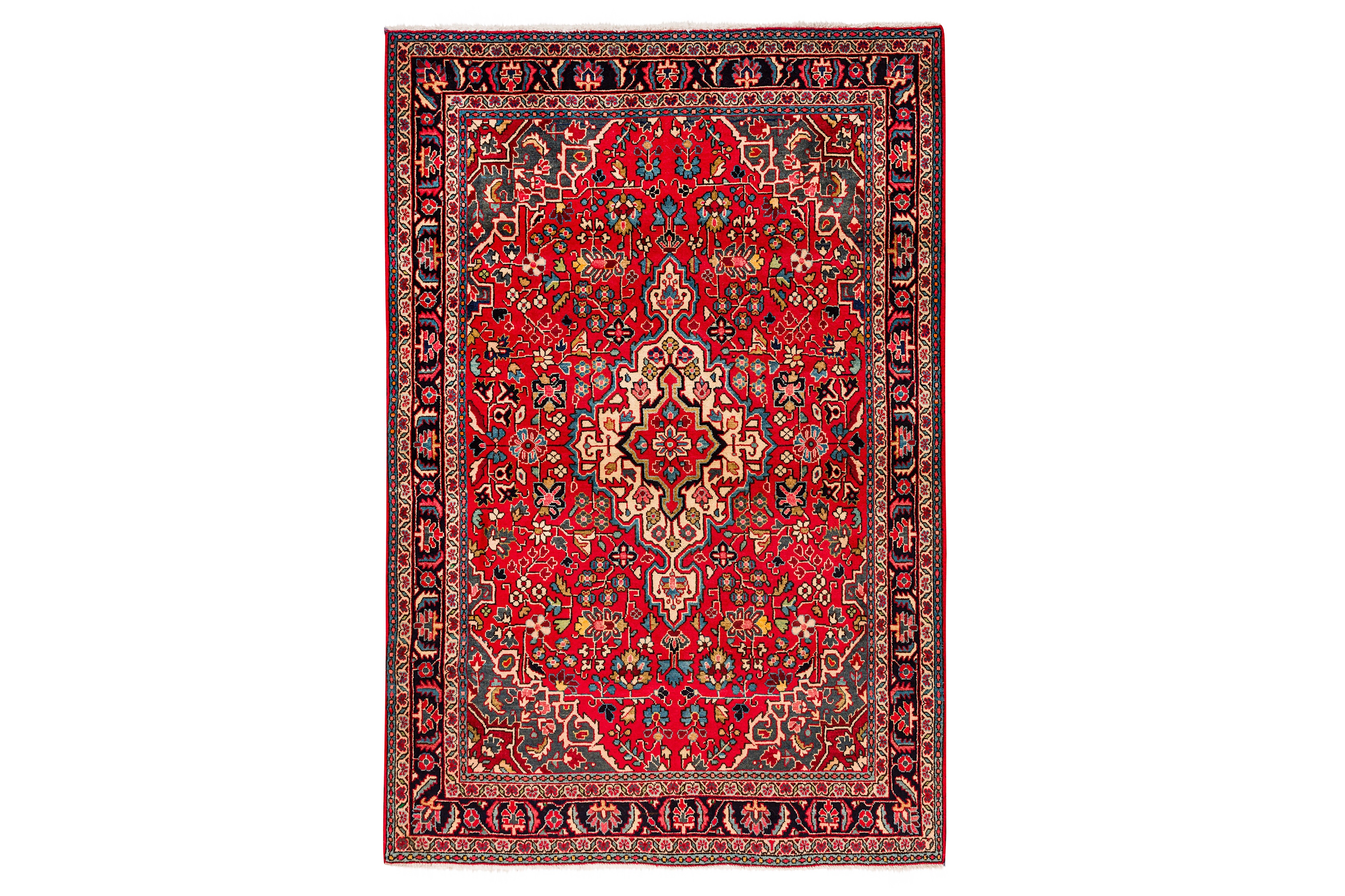 A FINE SAROUK RUG, WEST PERSIA