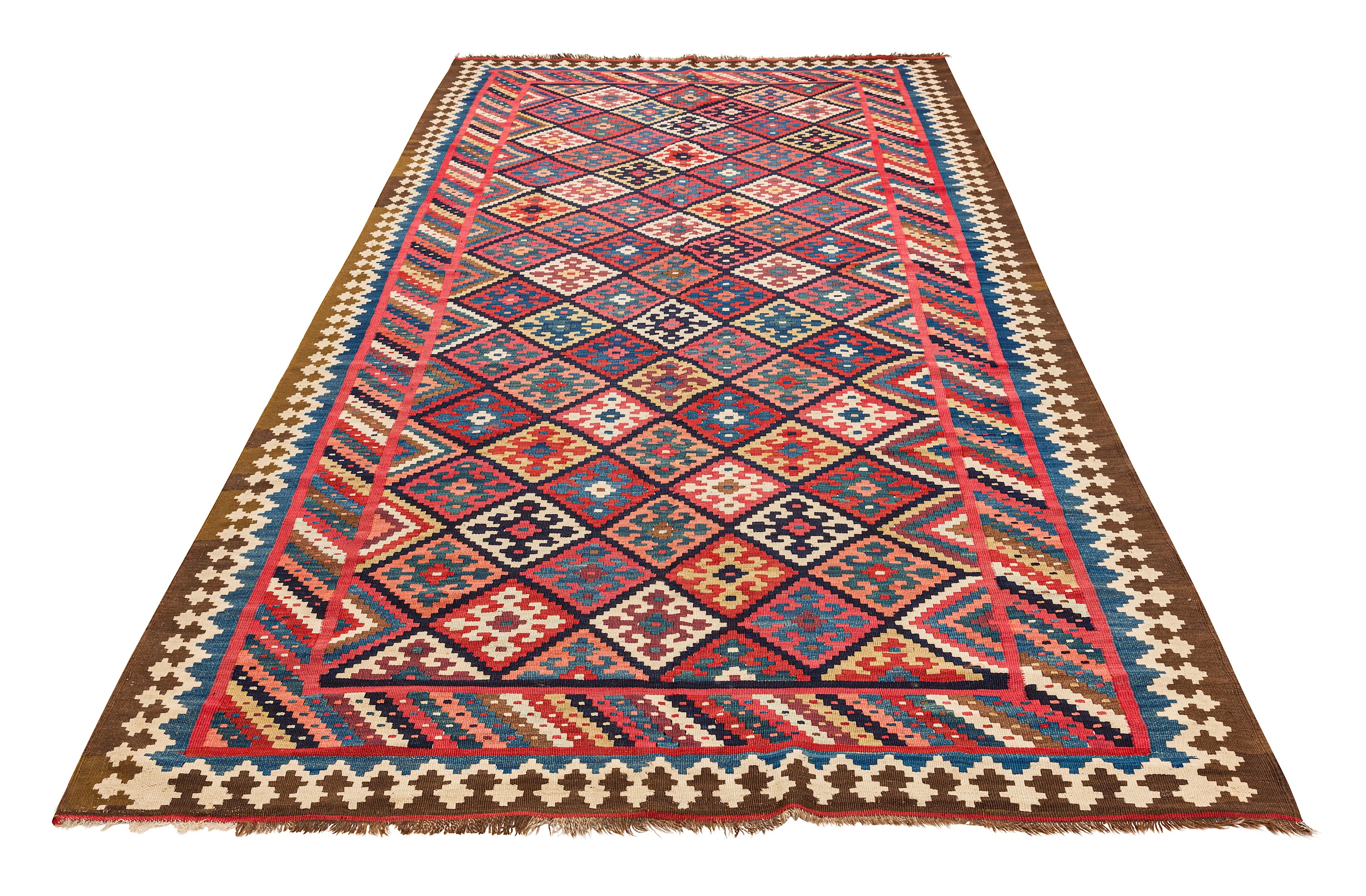 AN ANTIQUE NORTH-WEST PERSIAN KILIM - Image 2 of 8