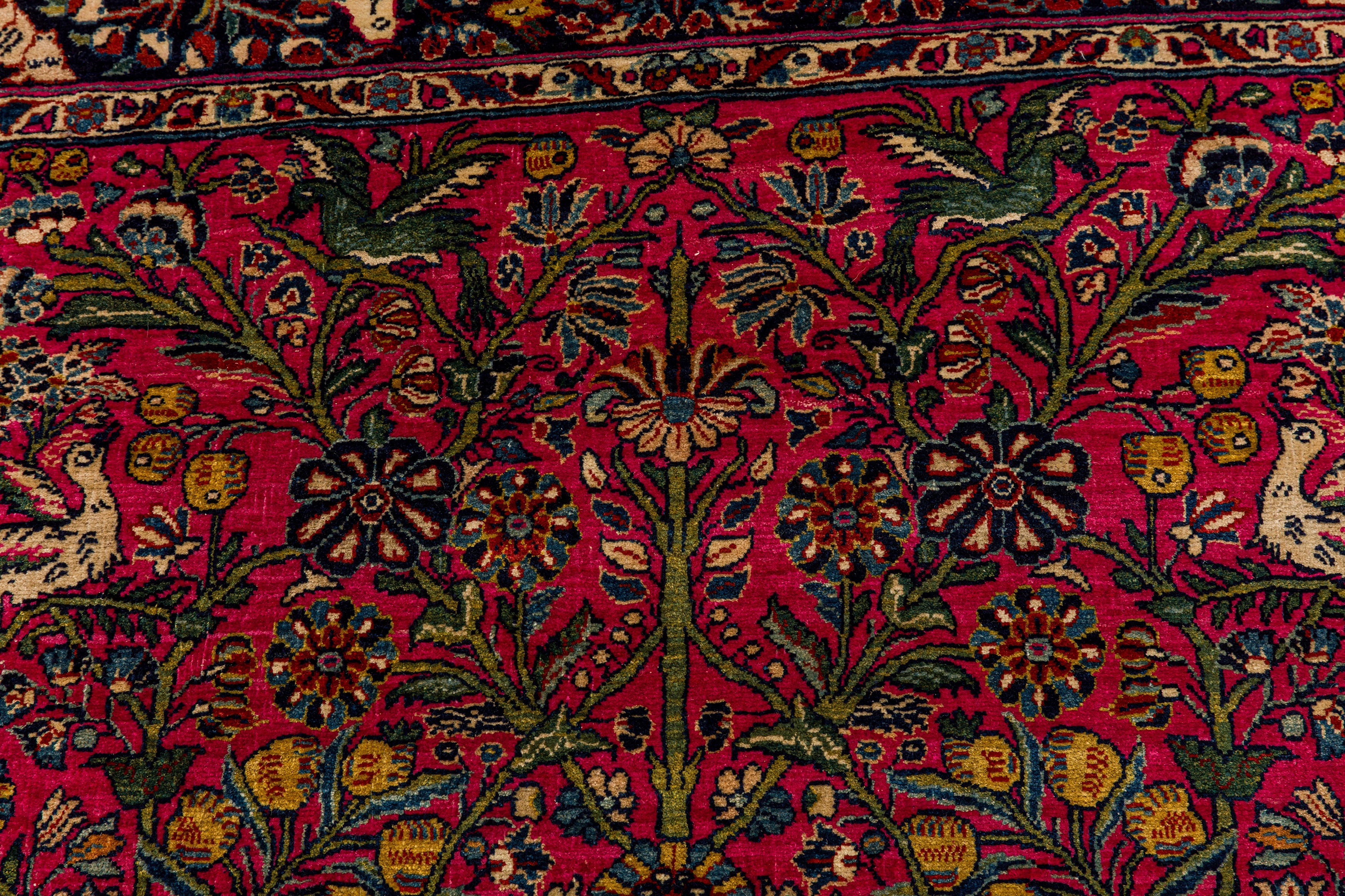 A FINE MESHED RUG, NORTH-EAST PERSIA - Image 3 of 8