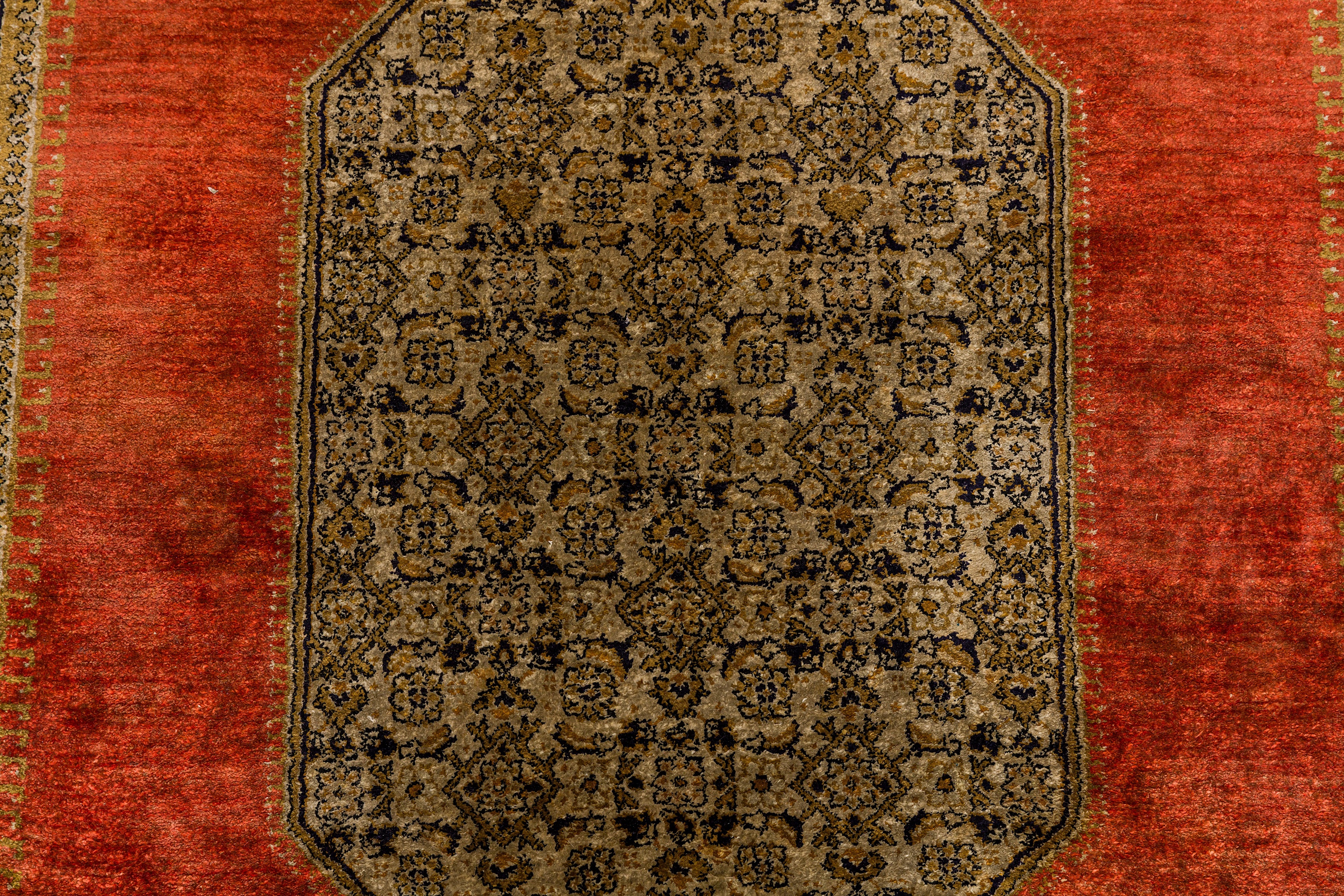 A VERY FINE SILK QUM RUG, CENTRAL PERSIA - Image 4 of 8