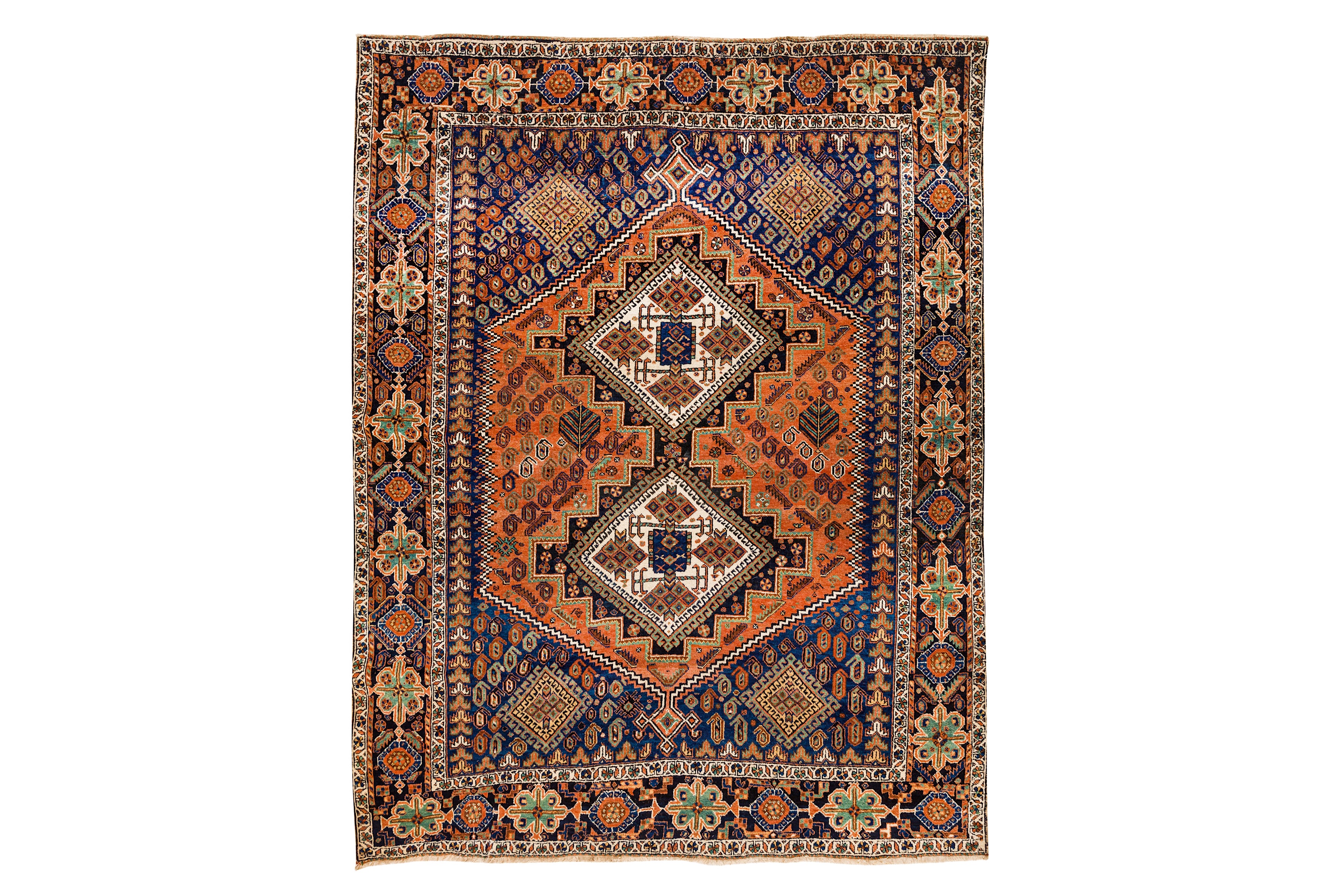 A FINE AFSHAR RUG, SOUTH-WEST PERSIA