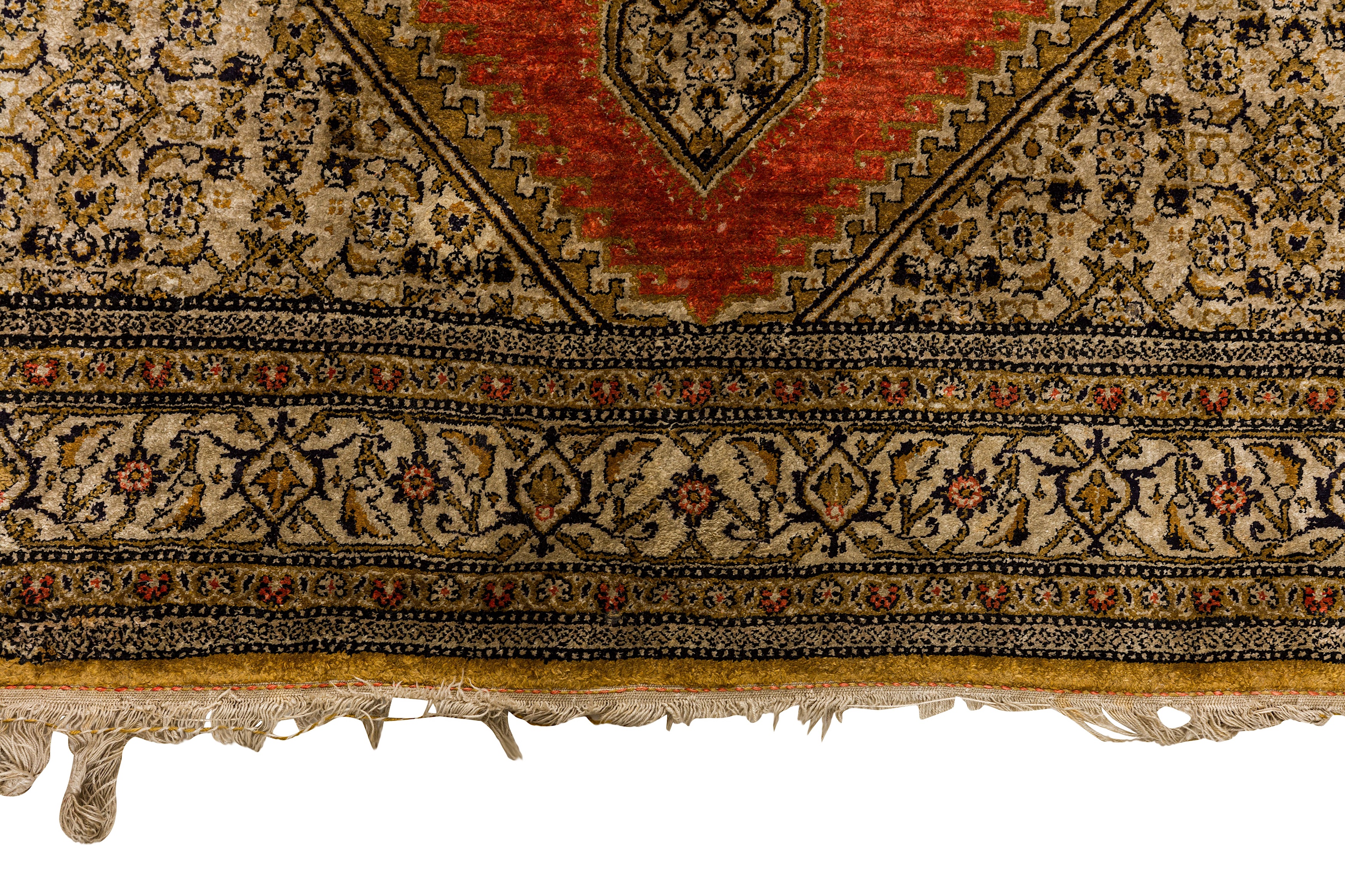 A VERY FINE SILK QUM RUG, CENTRAL PERSIA - Image 6 of 8