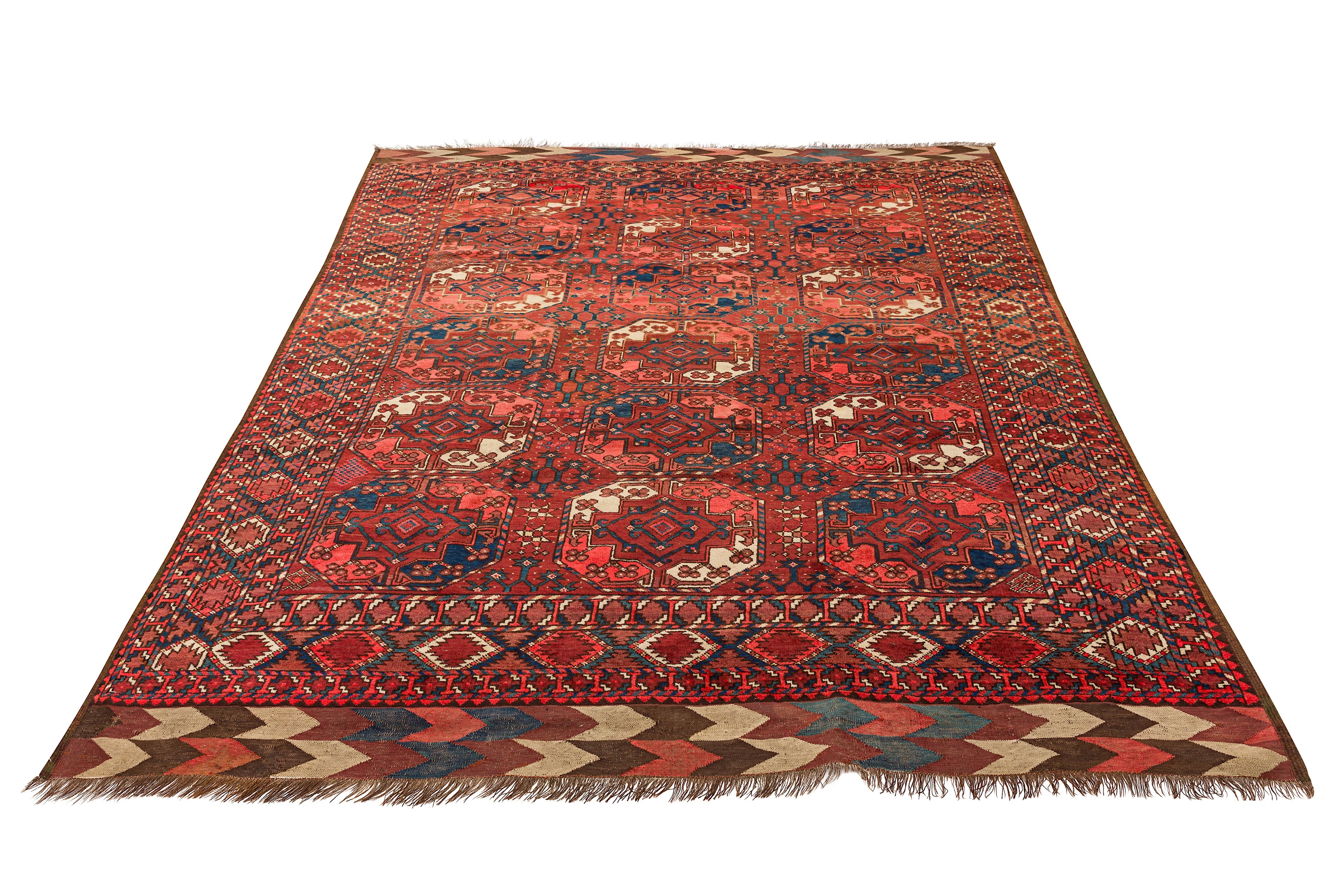 AN ANTIQUE ERSARI CARPET, AFGHANISTAN - Image 2 of 8