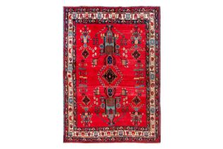 A FINE AFSHAR RUG, SOUTH-WEST PERSIA