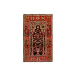 AN ANTIQUE SAROUK-FERAGHAN PRAYER RUG, WEST PERSIA