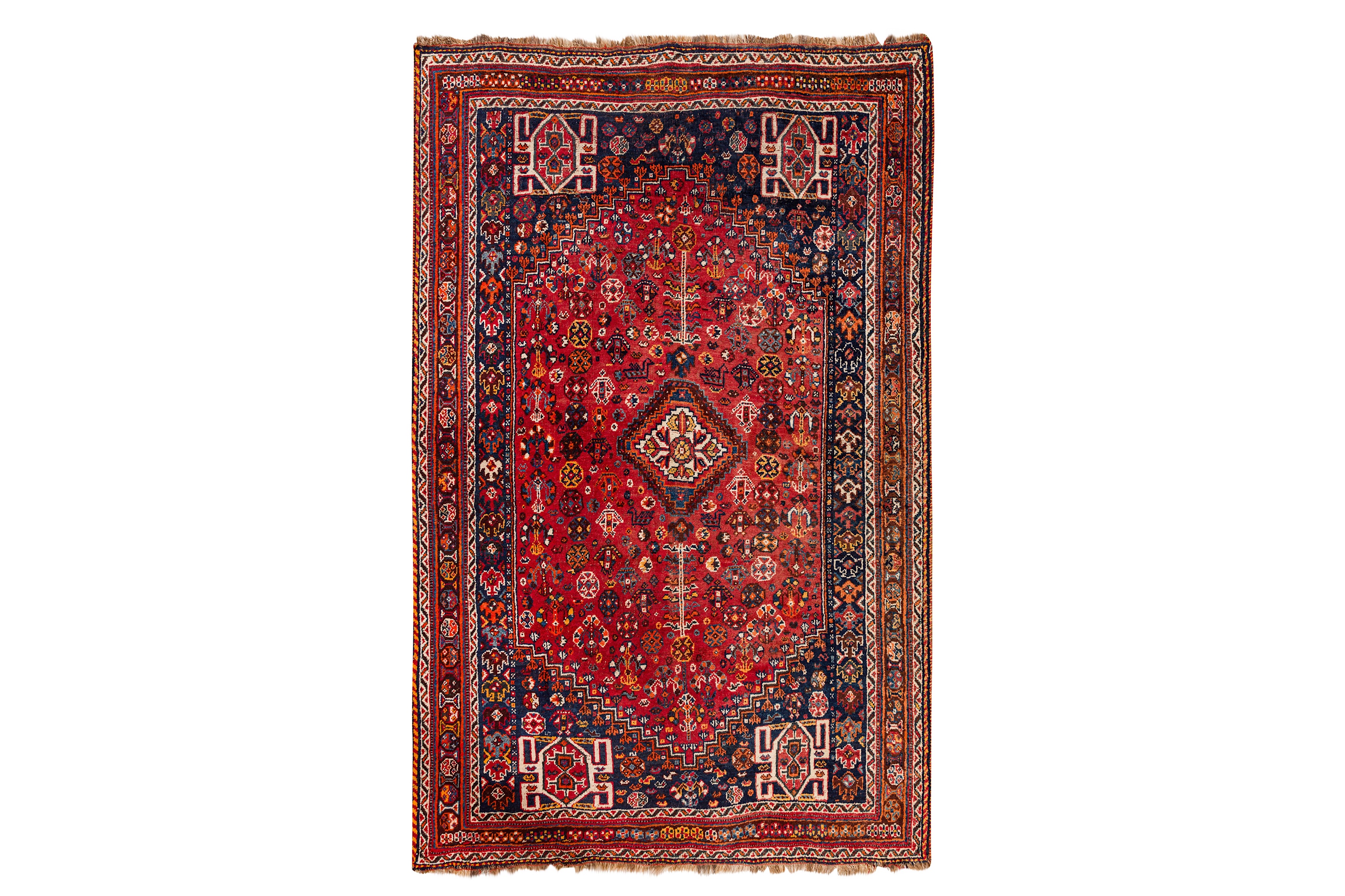 A FINE QASHQAI CARPET, SOUTH-WEST PERSIA