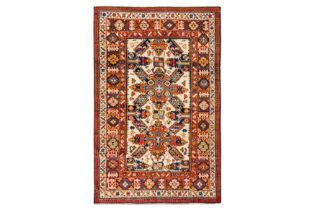 AN ANTIQUE SEYCHOUR RUG, EAST CAUCASUS