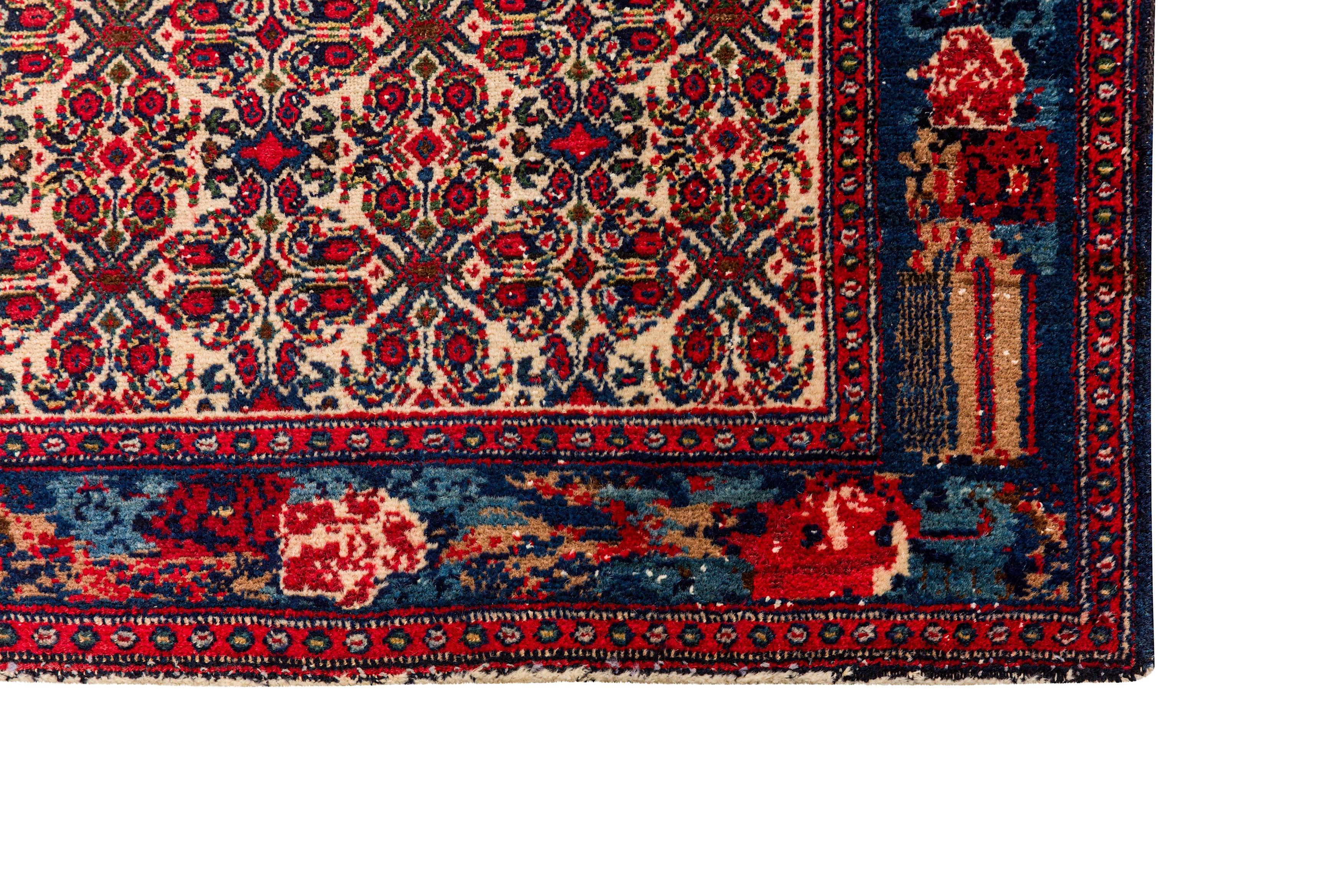 A FINE SENNEH RUG, WEST PERSIA - Image 7 of 8