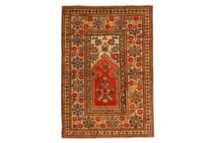 AN EARLY 19TH CENTURY MELAS PRAYER RUG, TURKEY