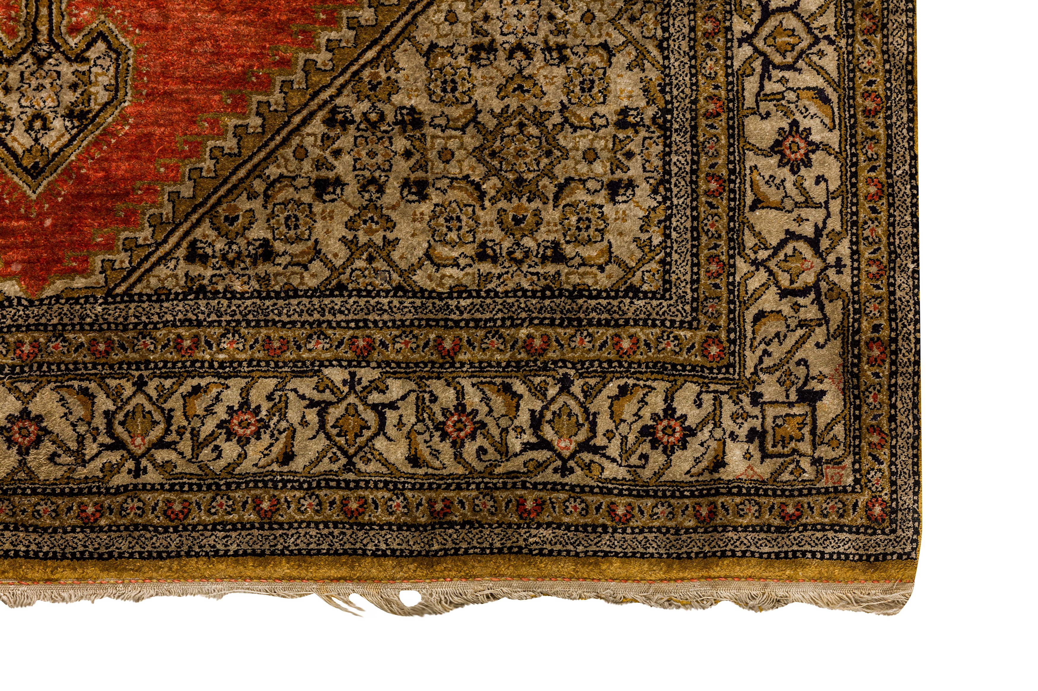 A VERY FINE SILK QUM RUG, CENTRAL PERSIA - Image 7 of 8