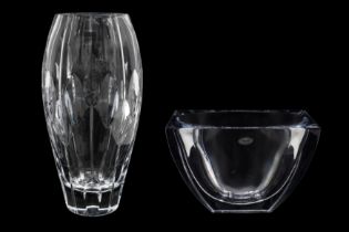 A CONTEMPORARY BACCARAT LEAD CRYSTAL BOWL