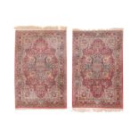 A PAIR OF FINE MESHED RUGS, NORTH-EAST PERSIA