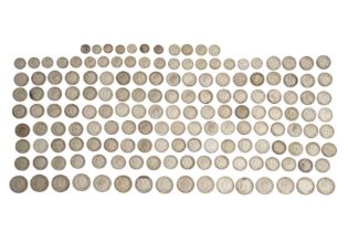 An Accumulation Of Circulated British Silver Coinage