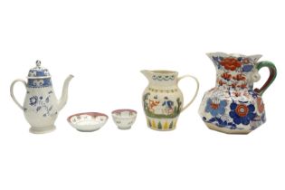 A GROUP OF ENGLISH POTTERY AND PORCELAIN