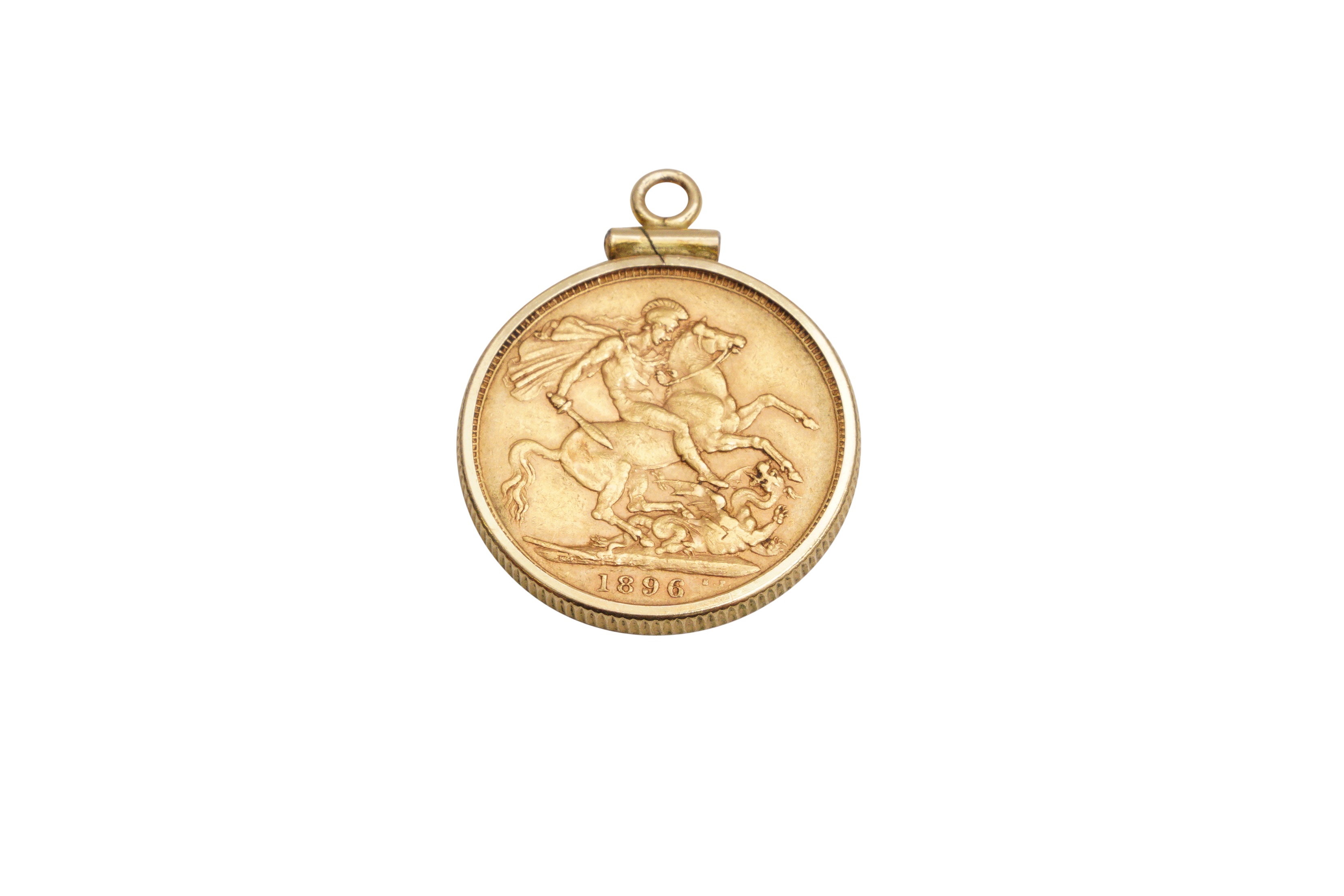 A QUEEN VICTORIA SOVEREIGN PENDANT