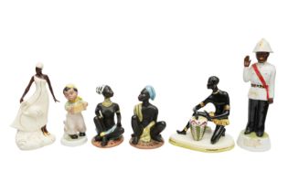 A GROUP OF 20TH CENTURY BLACK FIGURES
