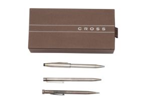 A GROUP OF SILVER PENS