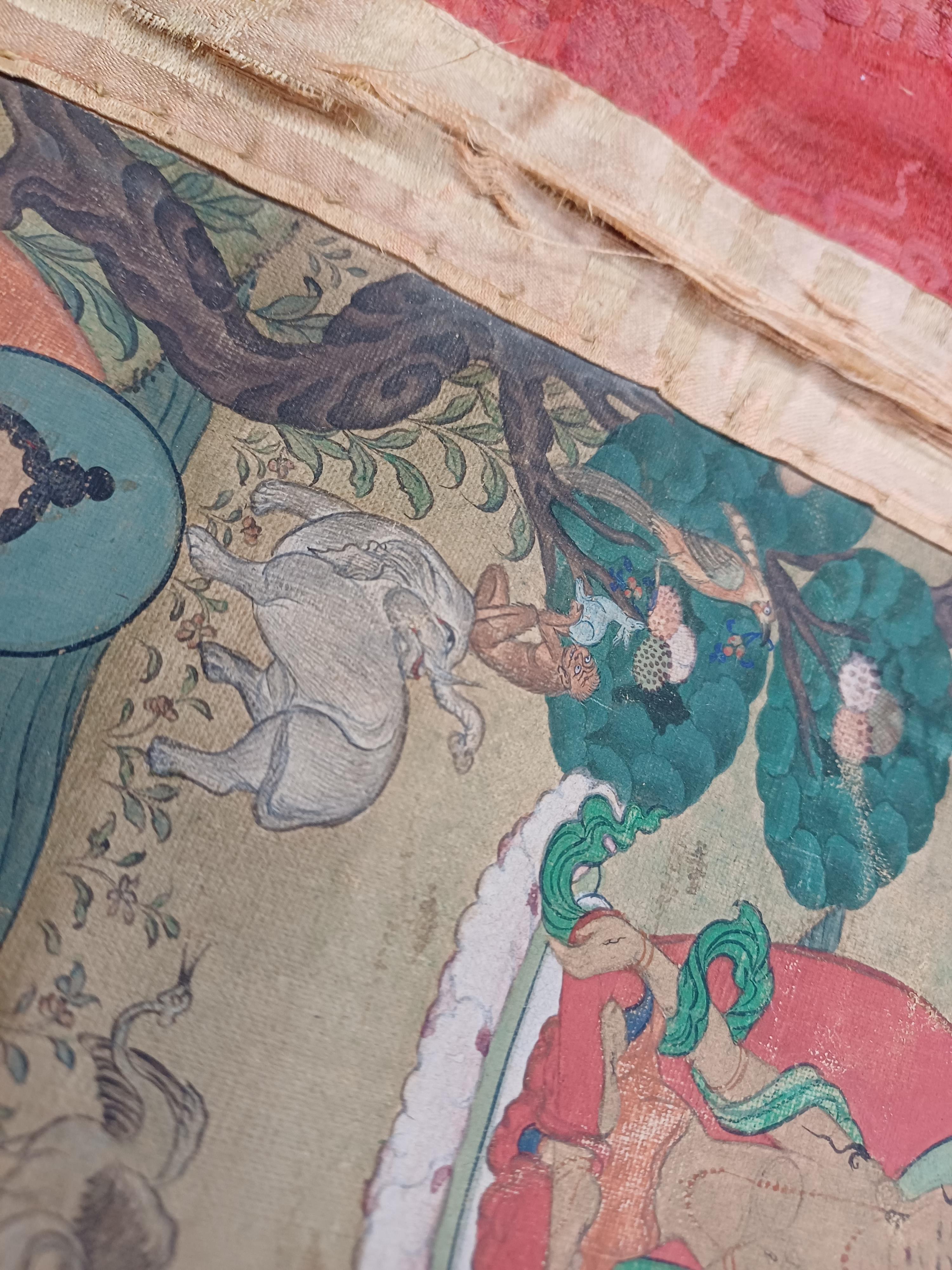 A TIBETAN PAINTED THANGKA OF AMITAYUS 十八世紀 無量壽佛唐卡 - Image 10 of 22