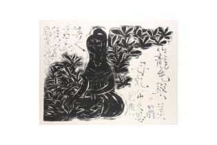 A JAPANESE WOODBLOCK PRINT BY SHO'UN Bodhisattva Kannon