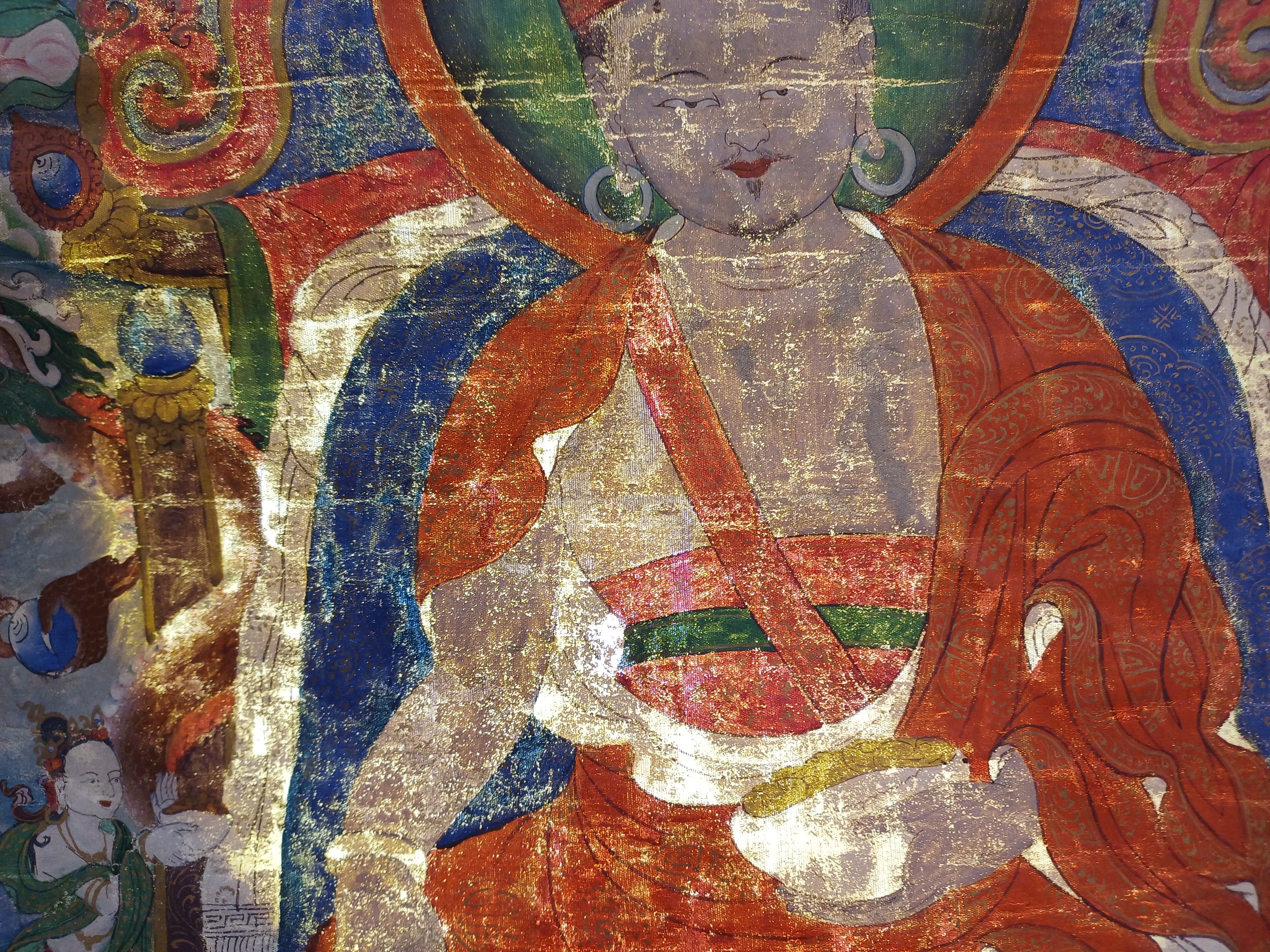 A FINE TIBETAN PAINTED THANGKA OF A SIDDHA 十八世紀 藏傳悉達唐卡 - Image 11 of 23