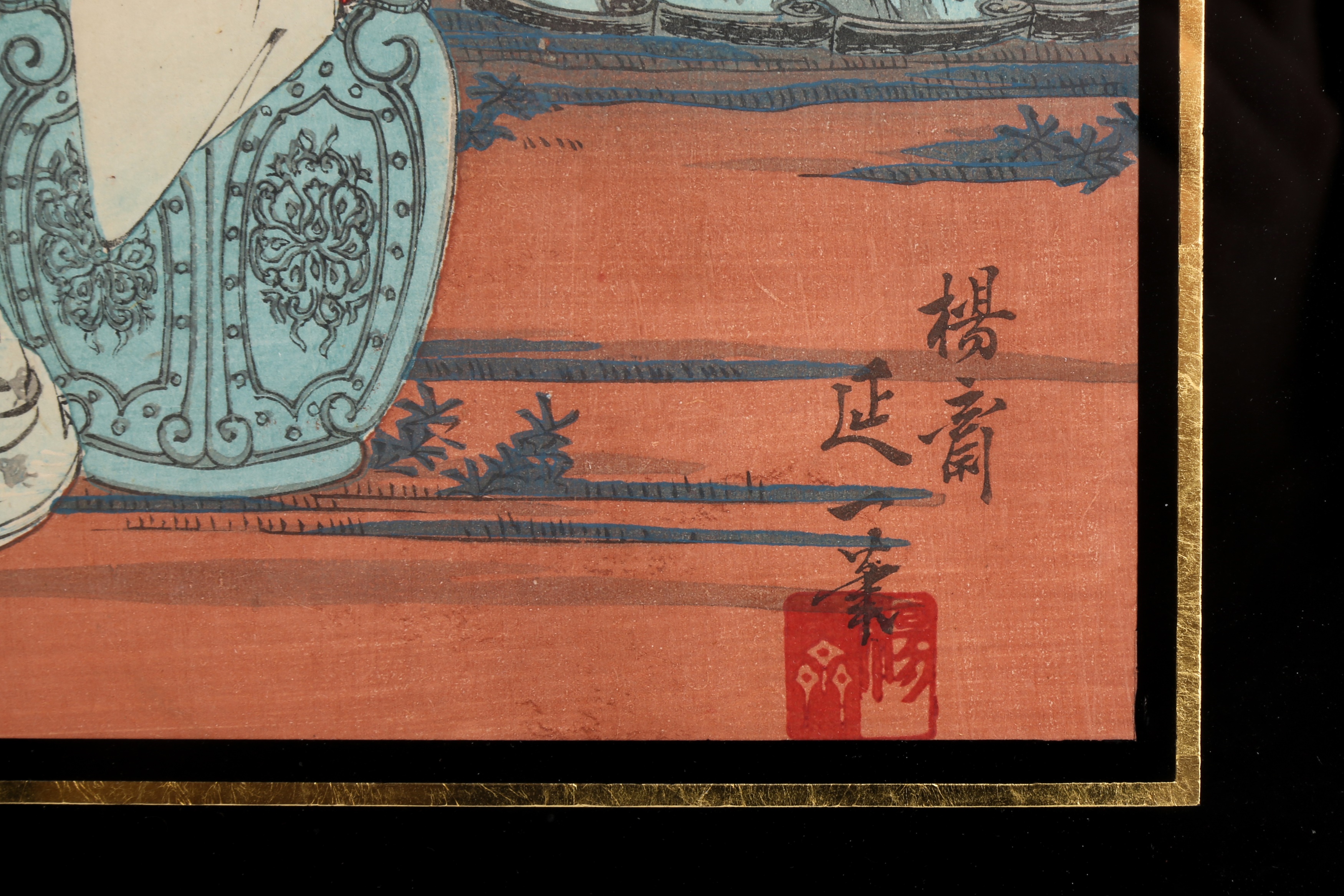 WATANABE NOBUKAZU (1874 – 1944) Two Japaense woodblock print triptychs - Image 3 of 5