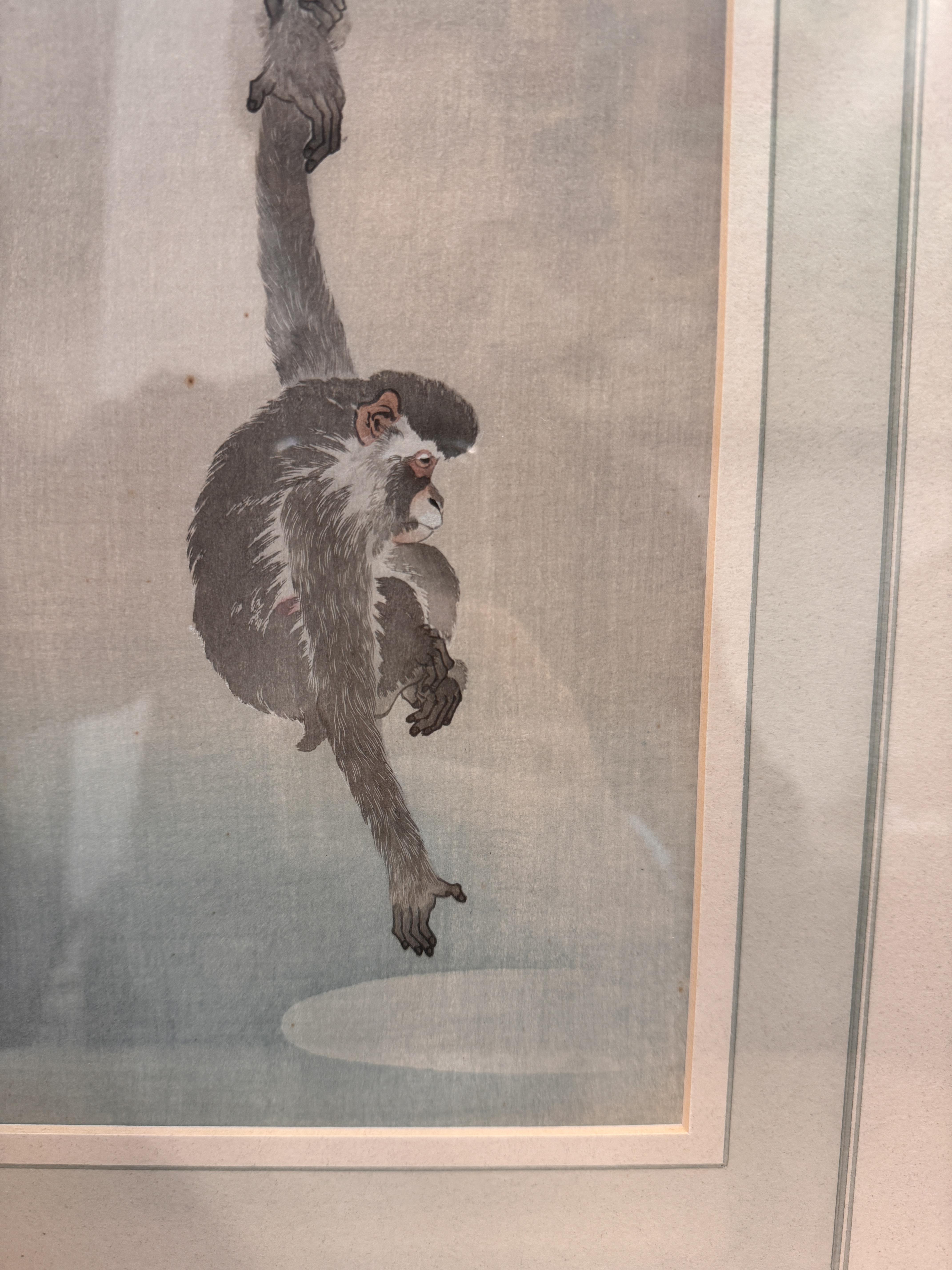 OHARA KOSON (1877 – 1945) Three Japanese woodblock prints of monkeys - Image 21 of 41