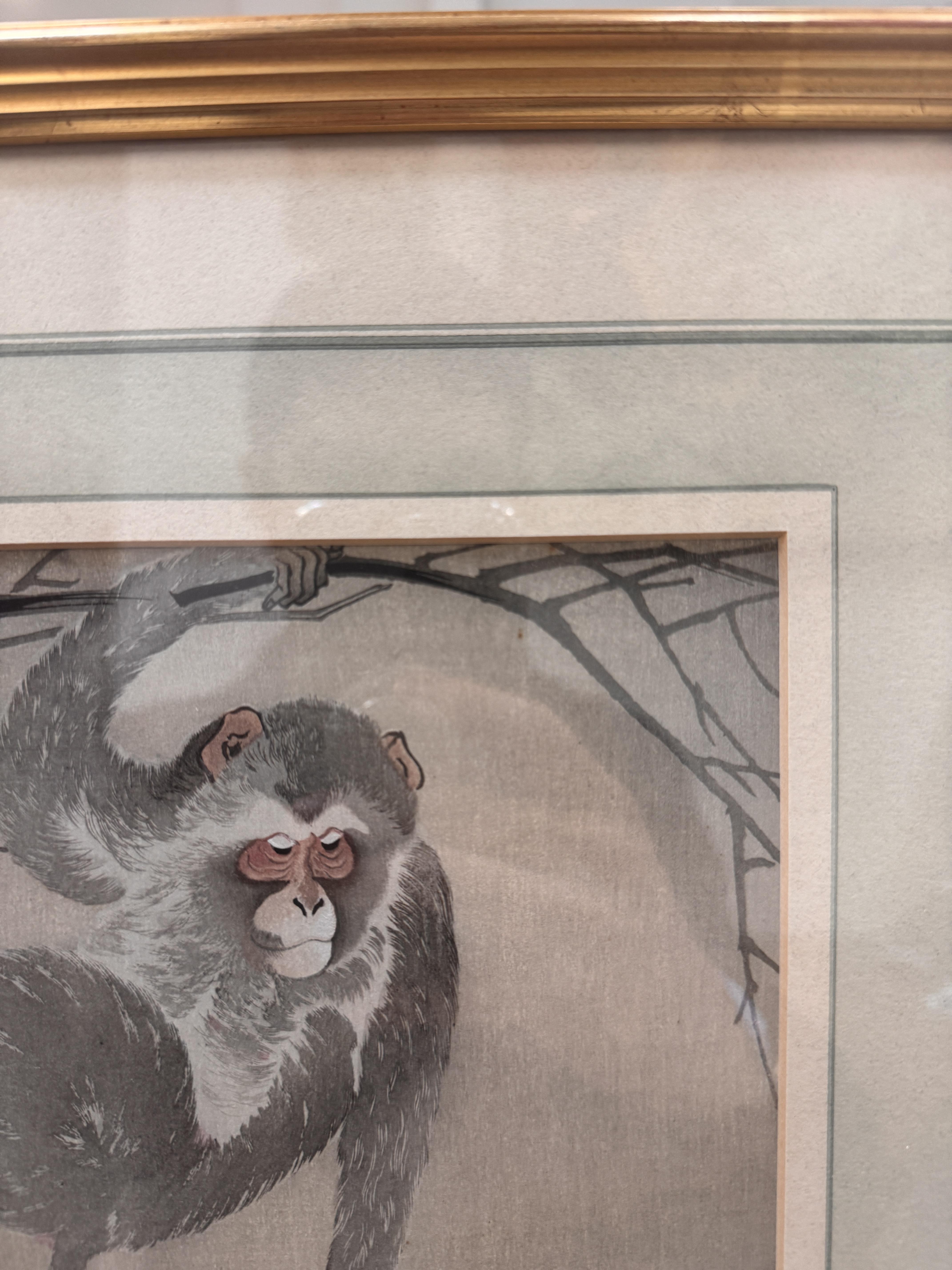 OHARA KOSON (1877 – 1945) Three Japanese woodblock prints of monkeys - Image 8 of 41