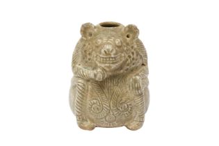 A CHINESE CELADON-GLAZED 'BEAR' POT 西晉 青釉熊形罐