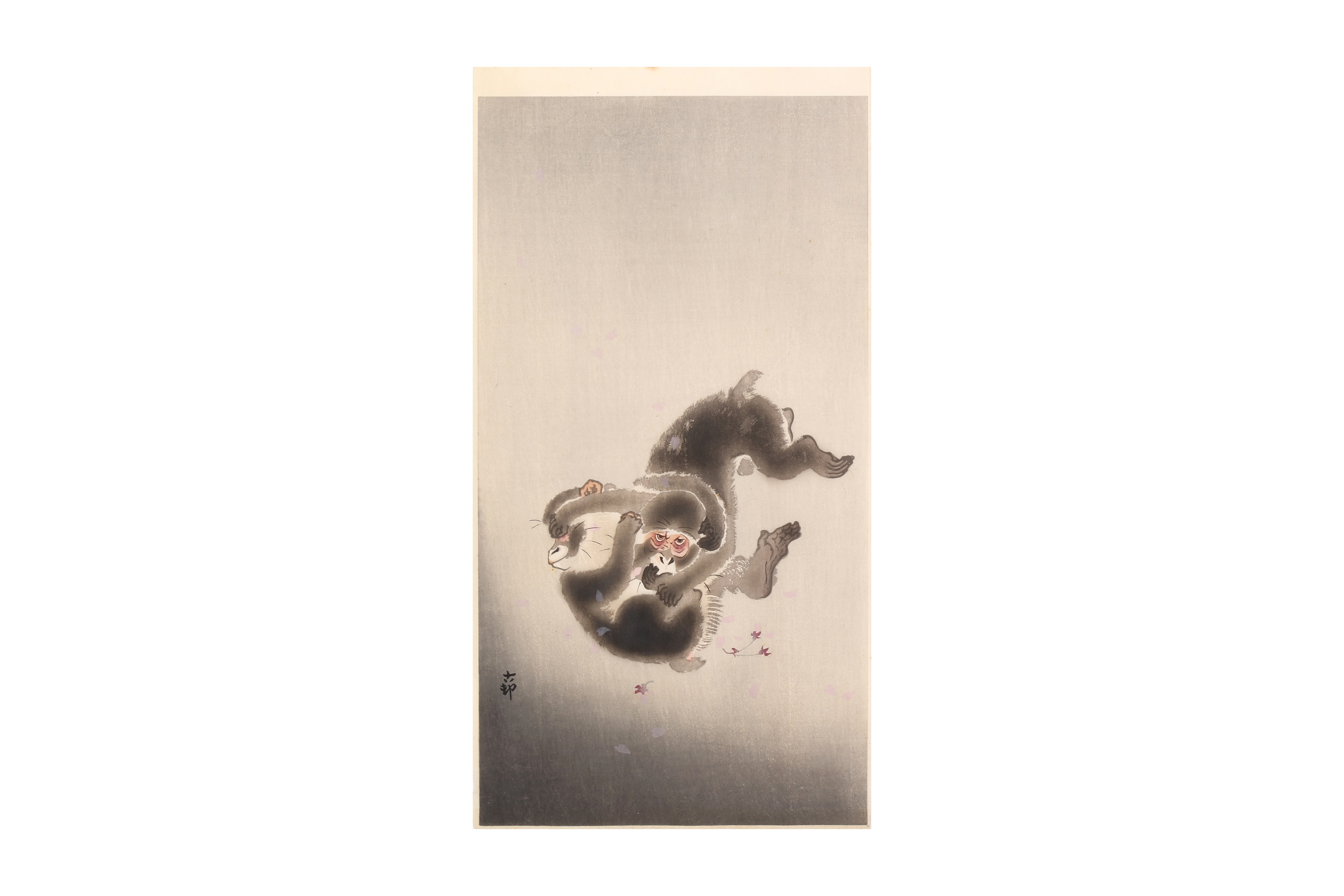 OHARA KOSON (1877 – 1945) Three Japanese woodblock prints of monkeys - Image 3 of 41