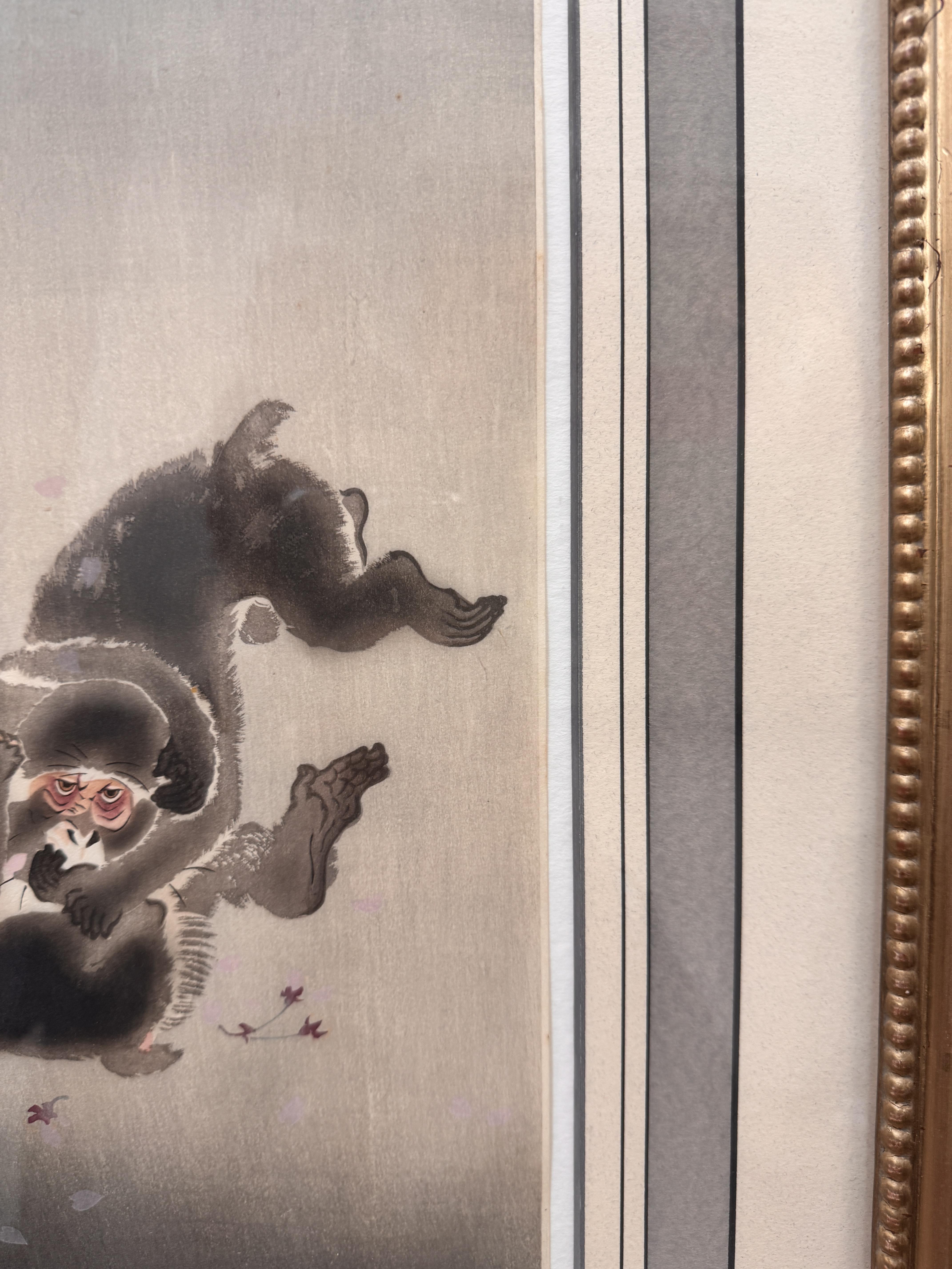 OHARA KOSON (1877 – 1945) Three Japanese woodblock prints of monkeys - Image 40 of 41