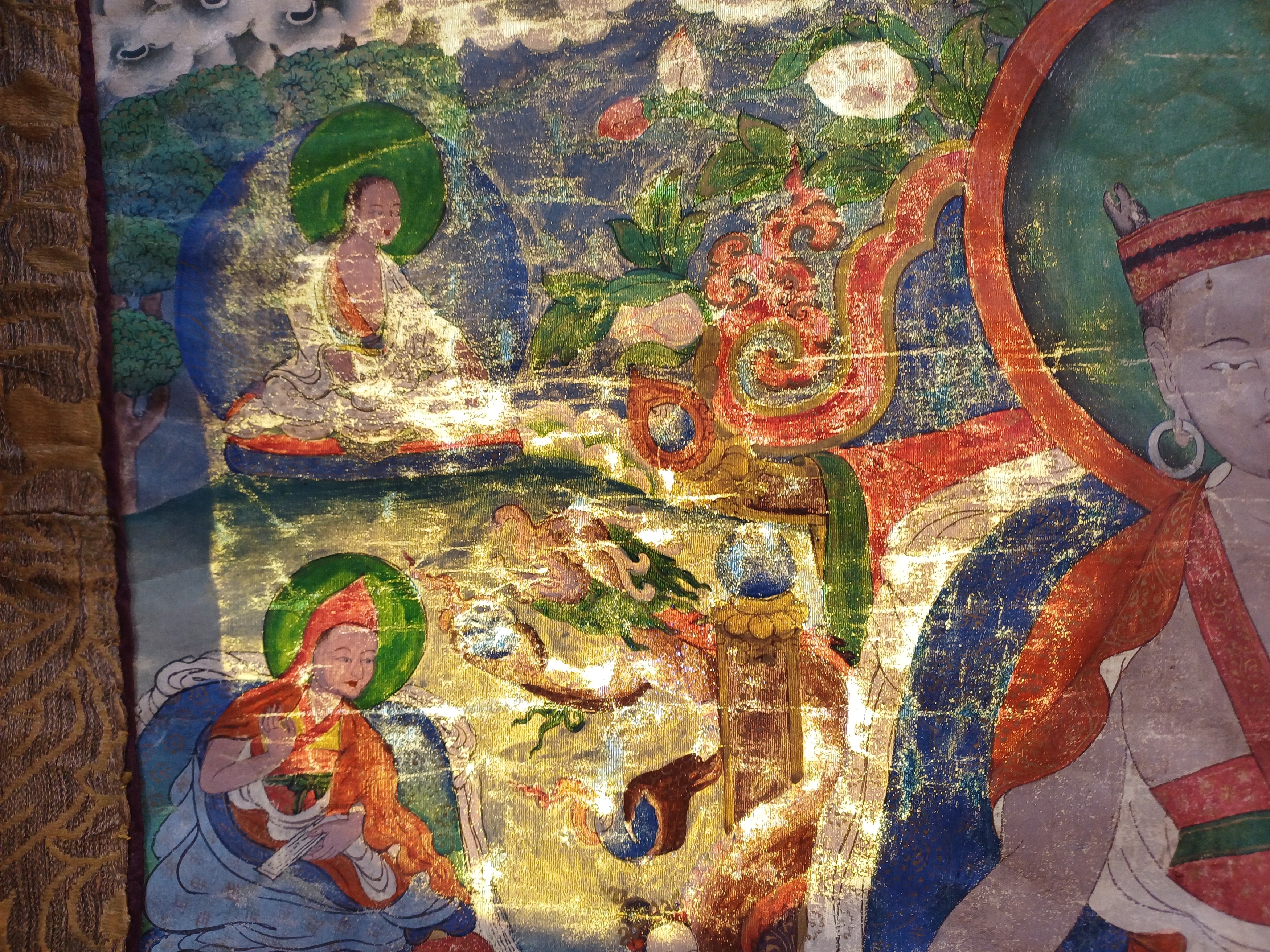 A FINE TIBETAN PAINTED THANGKA OF A SIDDHA 十八世紀 藏傳悉達唐卡 - Image 17 of 23