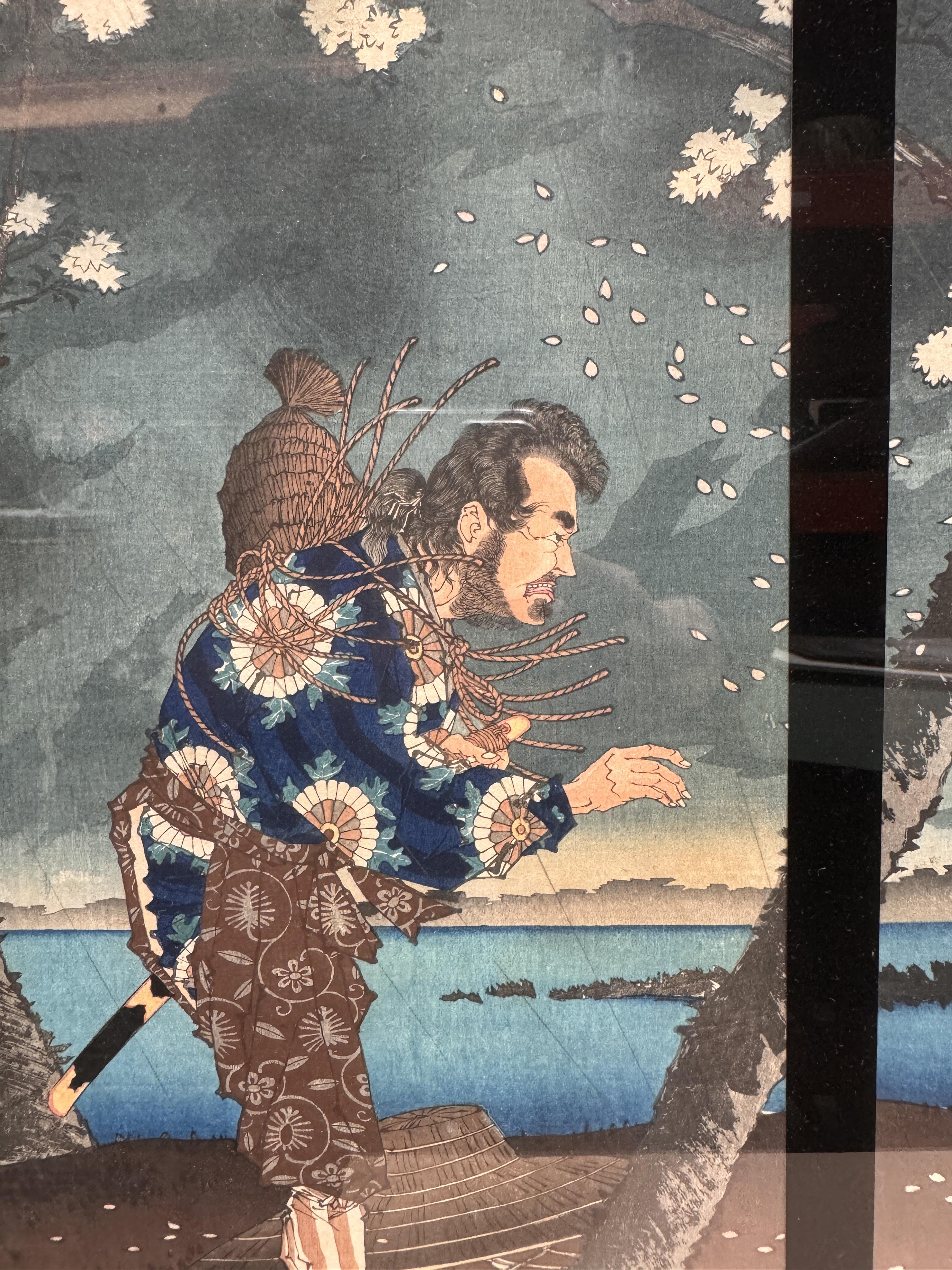 TSUKIOKA YOSHITOSHI (1797 – 1858), MIYAGAWA SHUNTEI (1873 – 1914) Two Japanese woodblock print tript - Image 13 of 23