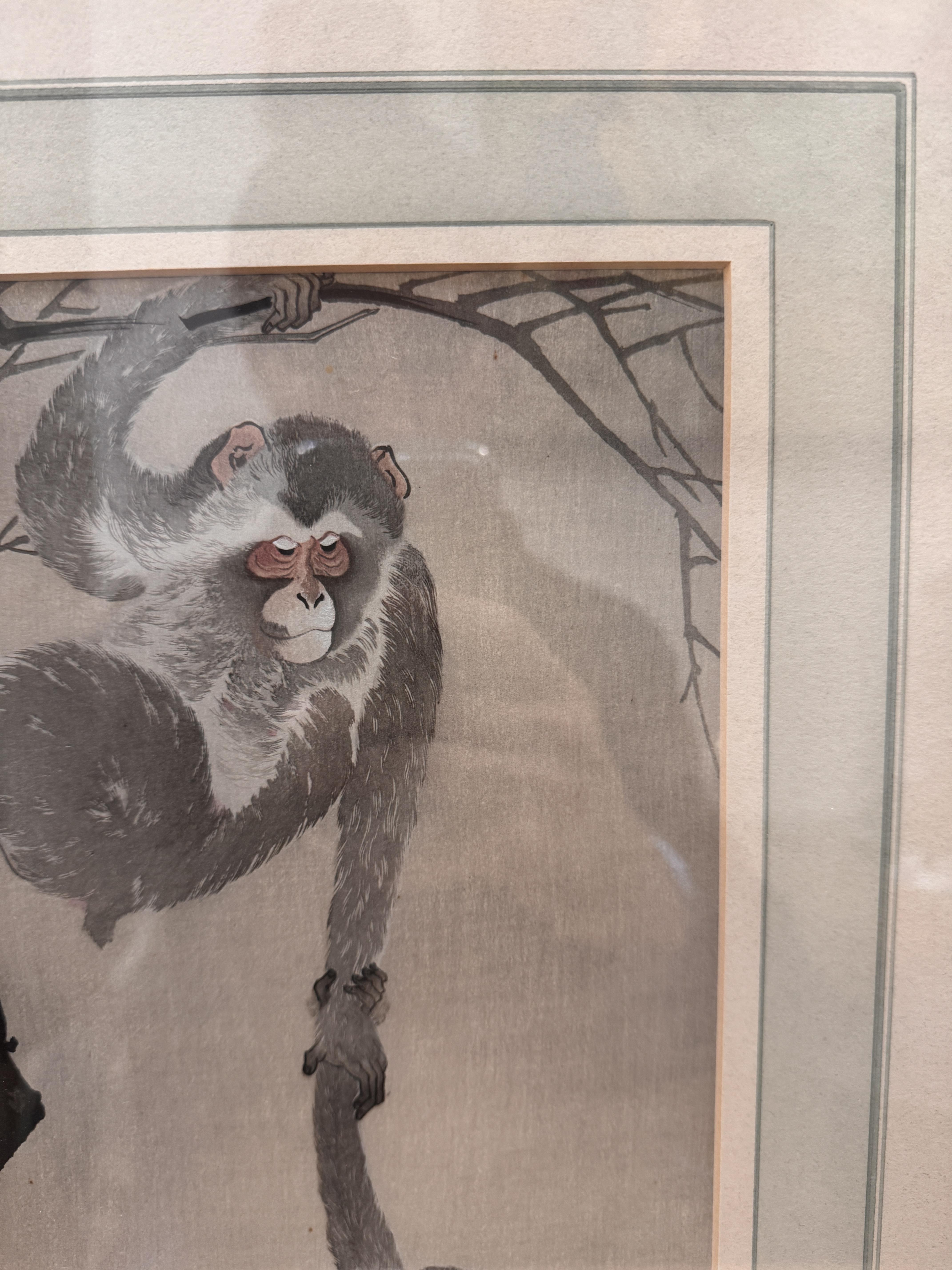 OHARA KOSON (1877 – 1945) Three Japanese woodblock prints of monkeys - Image 20 of 41