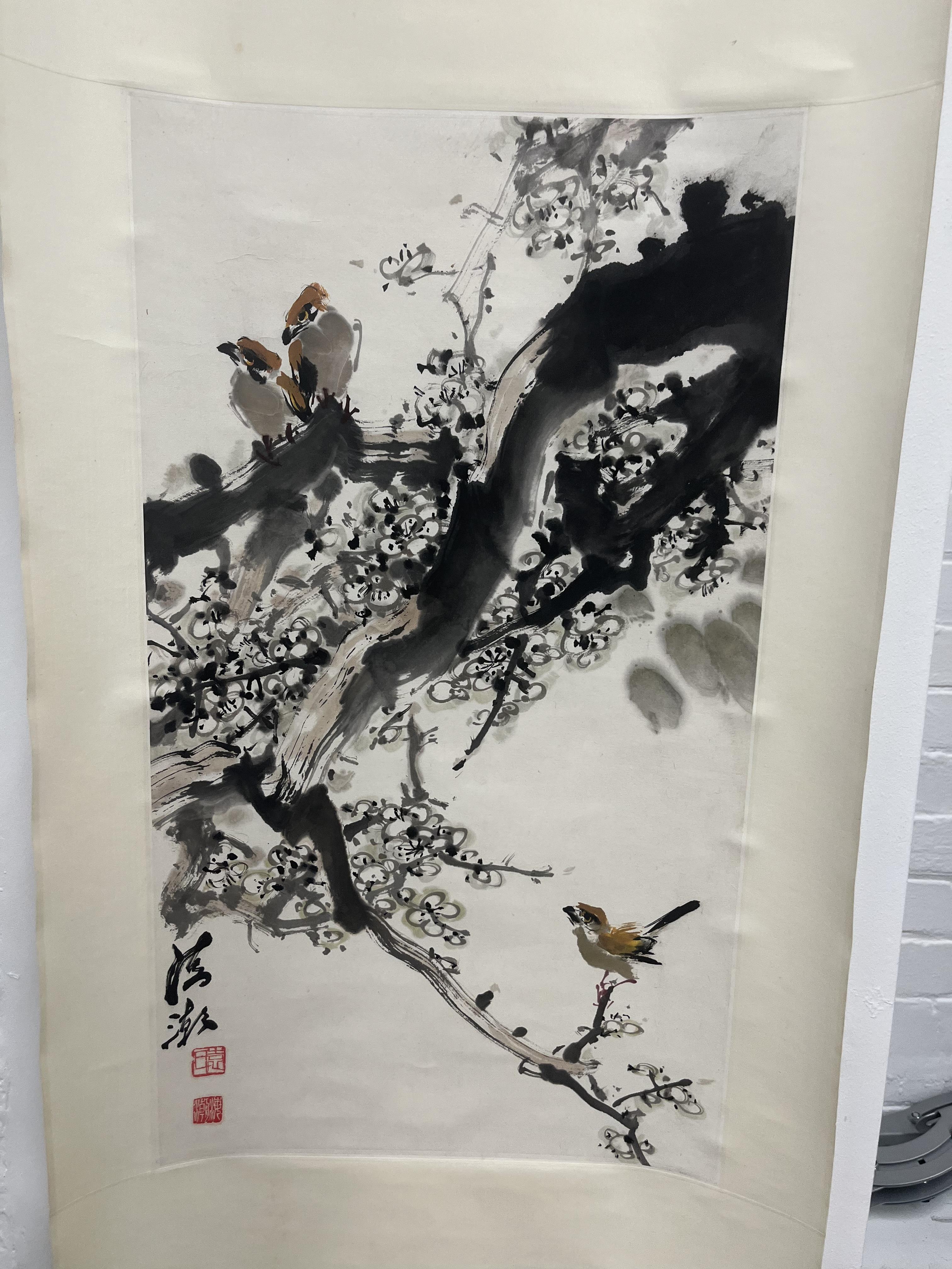 SIX CHINESE HANGING SCROLLS 掛軸六幅 - Image 7 of 23