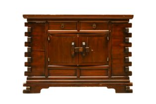 A KOREAN WOOD CABINET