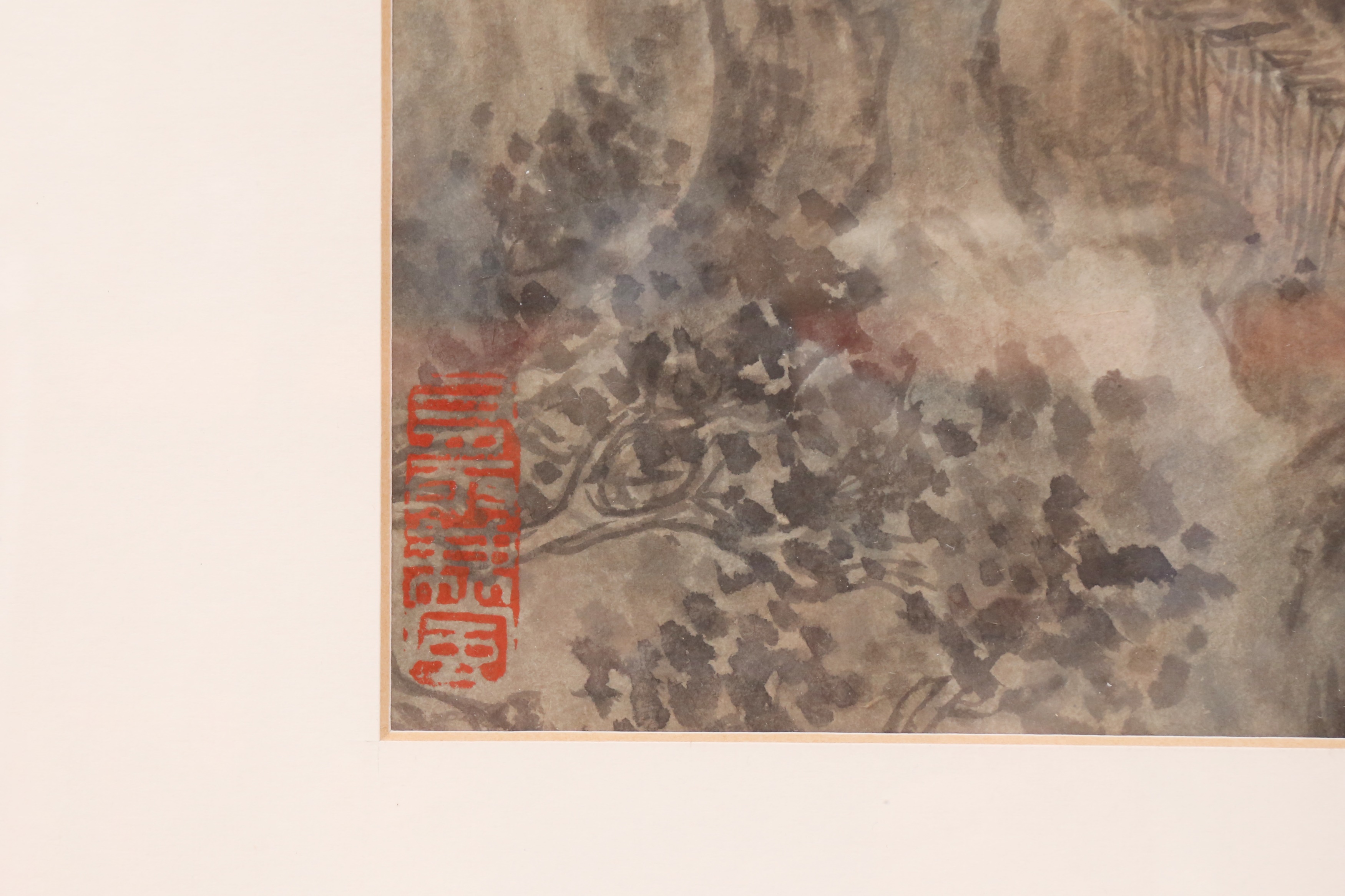 A GROUP OF THREE CHINESE PAINTINGS 水墨畫一組三件 - Image 3 of 17