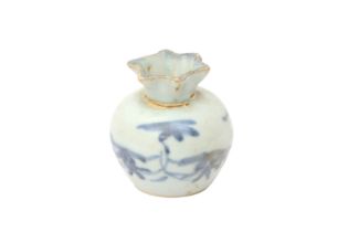 A CHINESE BLUE AND WHITE 'POMEGRANATE' JARLET 元 青花小石榴尊