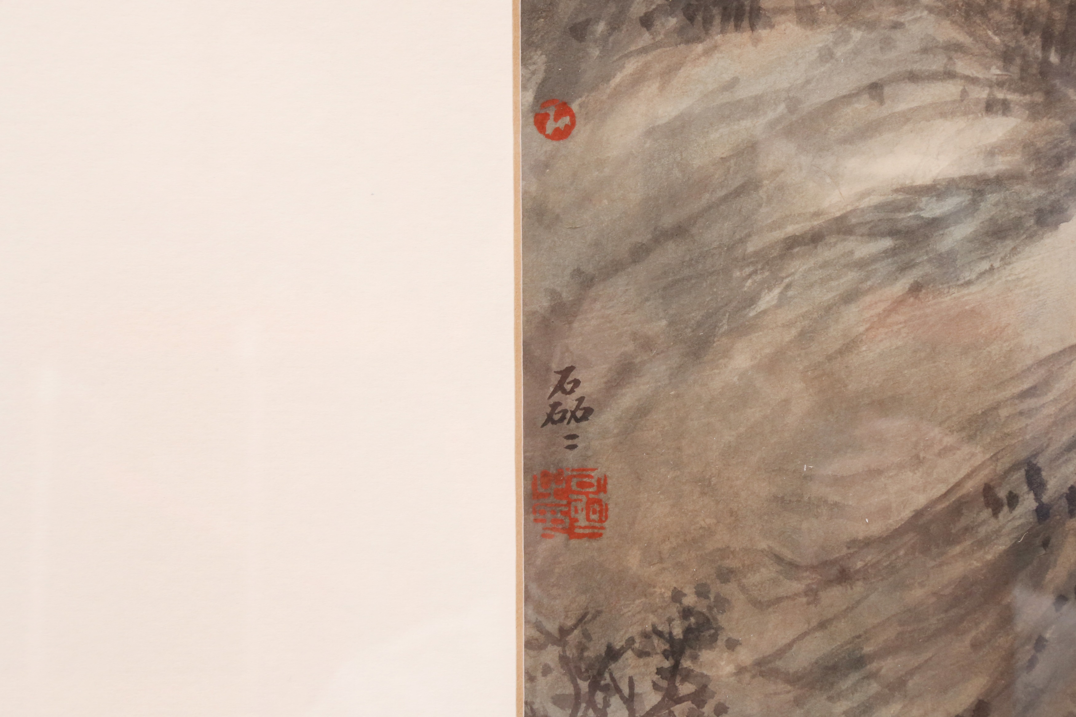 A GROUP OF THREE CHINESE PAINTINGS 水墨畫一組三件 - Image 4 of 17