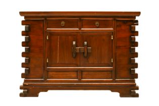 A KOREAN WOOD CABINET