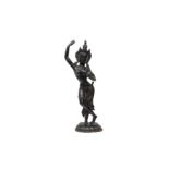 A NEPALESE BRONZE FIGURE OF DANCING TARA