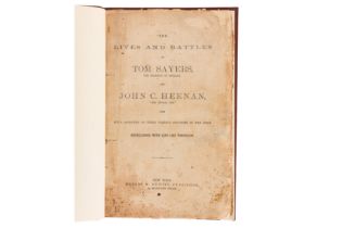 The Lives and Battles of Tom Sayers, the Champion of England, and John C. Heenan, NY 1860