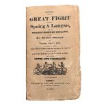 Boxing. History of the Great Fight between Spring and Langan for the Championship of England, on Tue