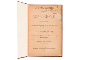 Boxing. Life and Battles of Jack Dempsey. New York, 1889