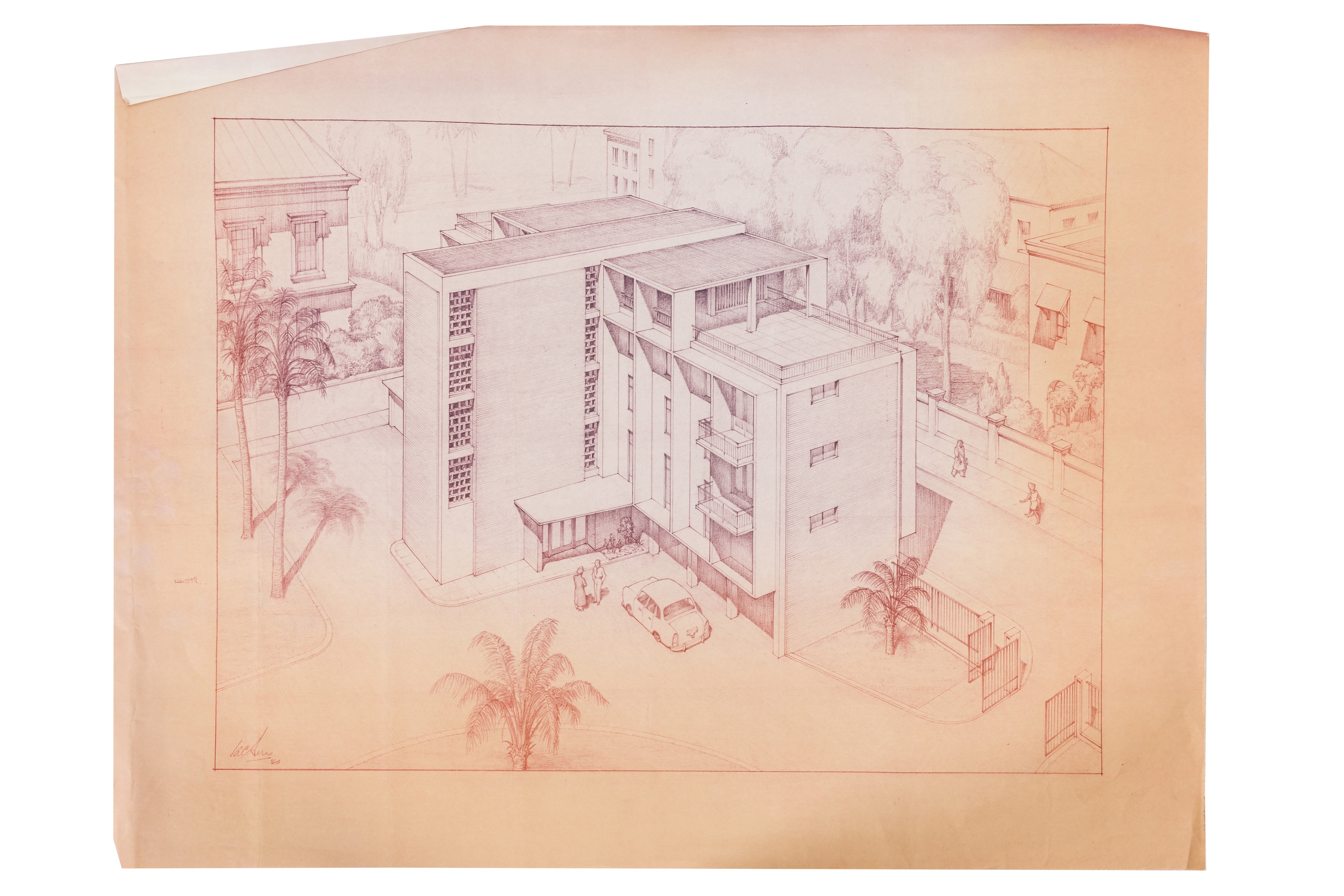 Archive of architect Ivor Herne, works in India, architectural illustrations, plans, stage designs a - Image 11 of 12