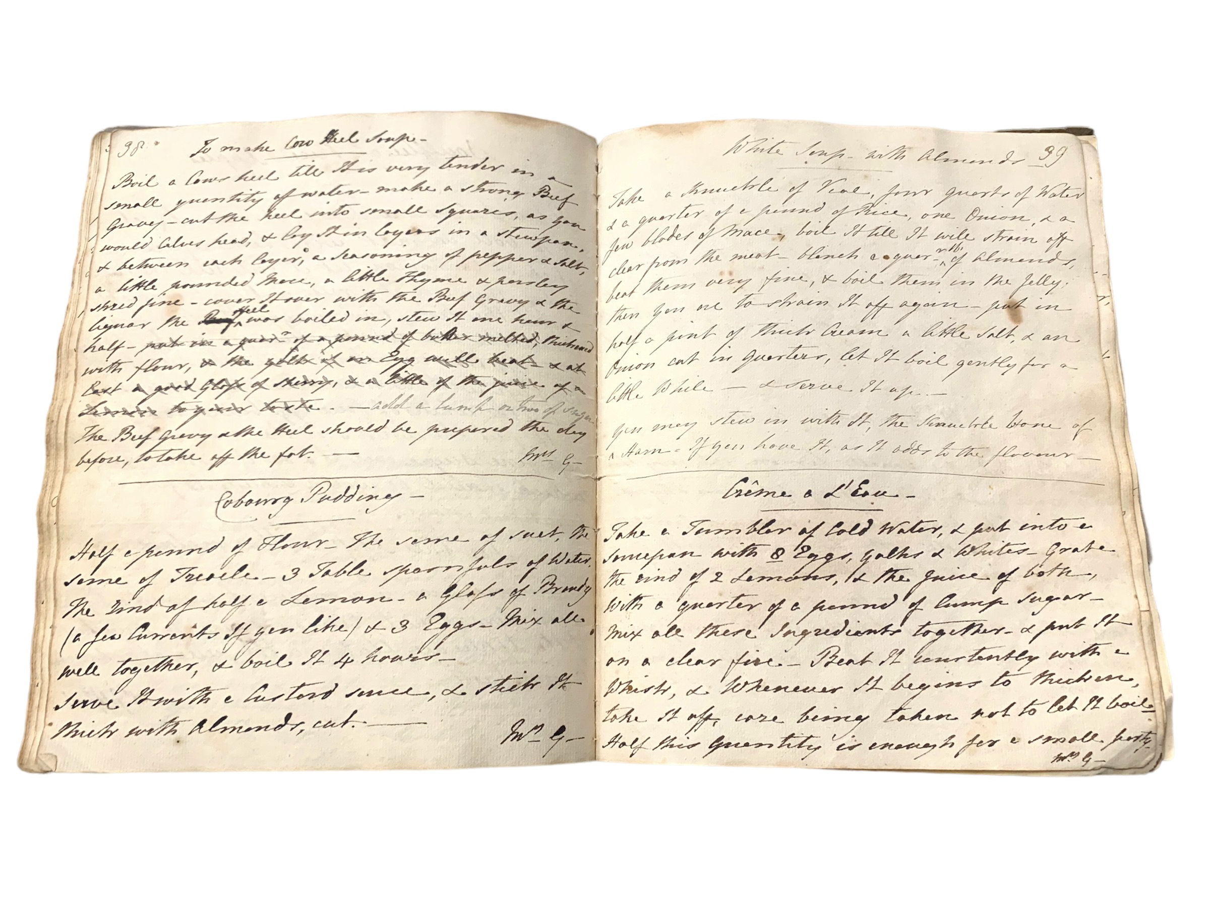 Mss Recipe note book [c. 1850] - Image 2 of 5