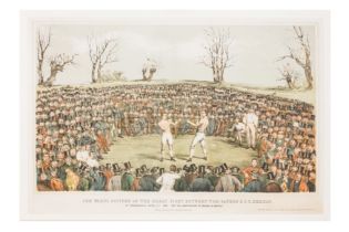 Boxing. Jem Ward's Picture of the Great Fight between Tom Sayers and J.C. Heenan. [c.1860]