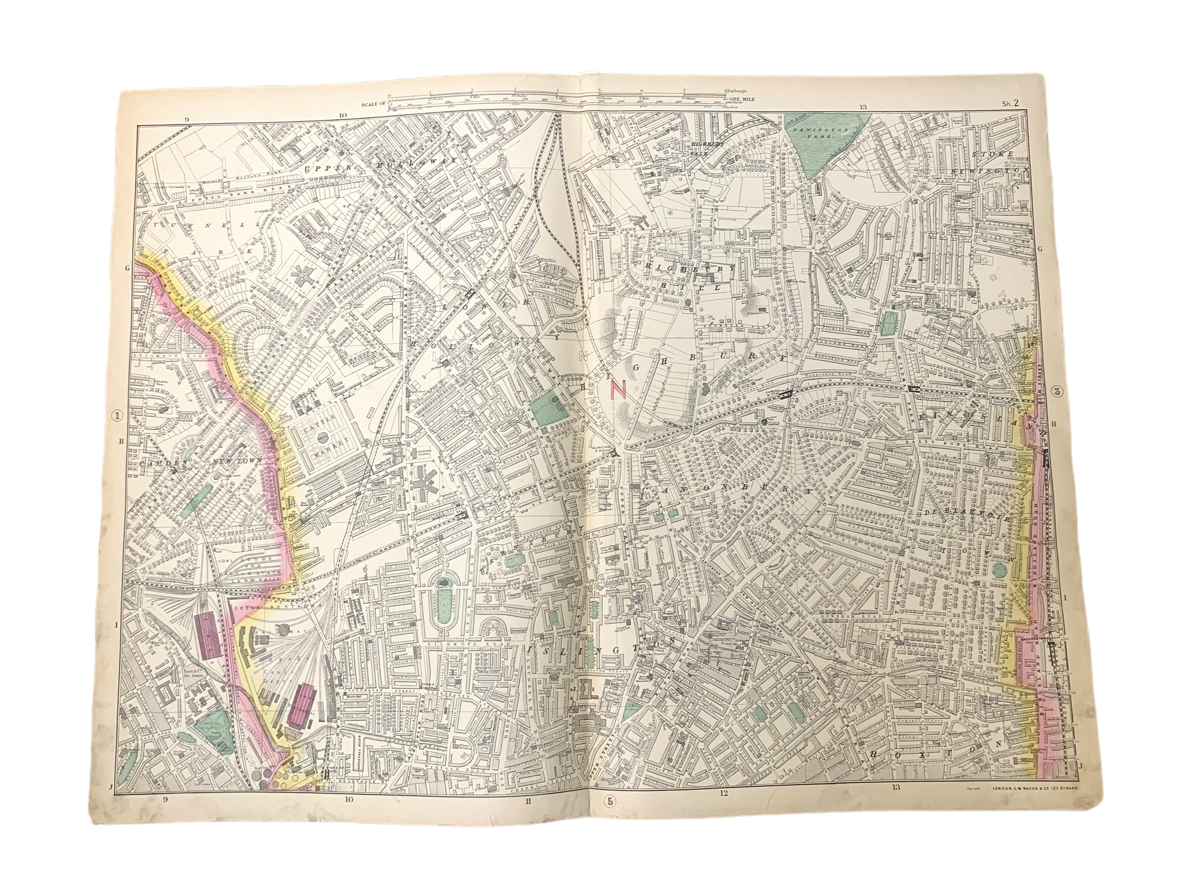 Bacon's New Ordnance Survey Atlas of London and Suburbs, c. 1880 - Image 5 of 7