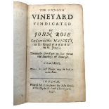 Probable correction in the author’s hand [Evelyn] & Rose, The English Vineyard Vindicated…, 1st ed.,