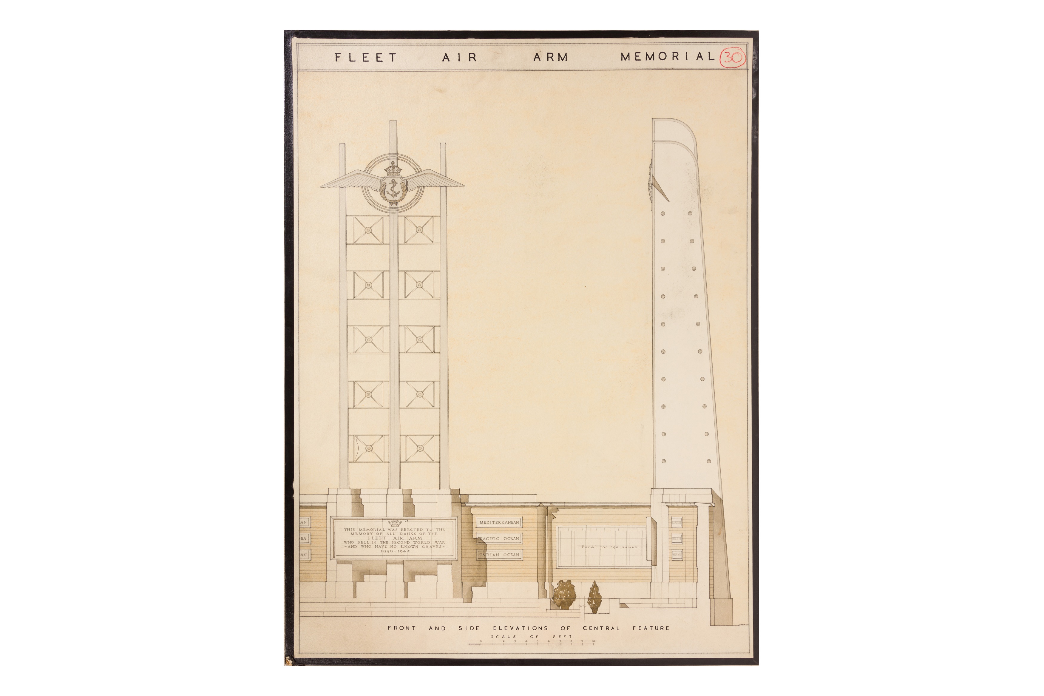 Archive of architect Ivor Herne, works in India, architectural illustrations, plans, stage designs a - Image 9 of 12