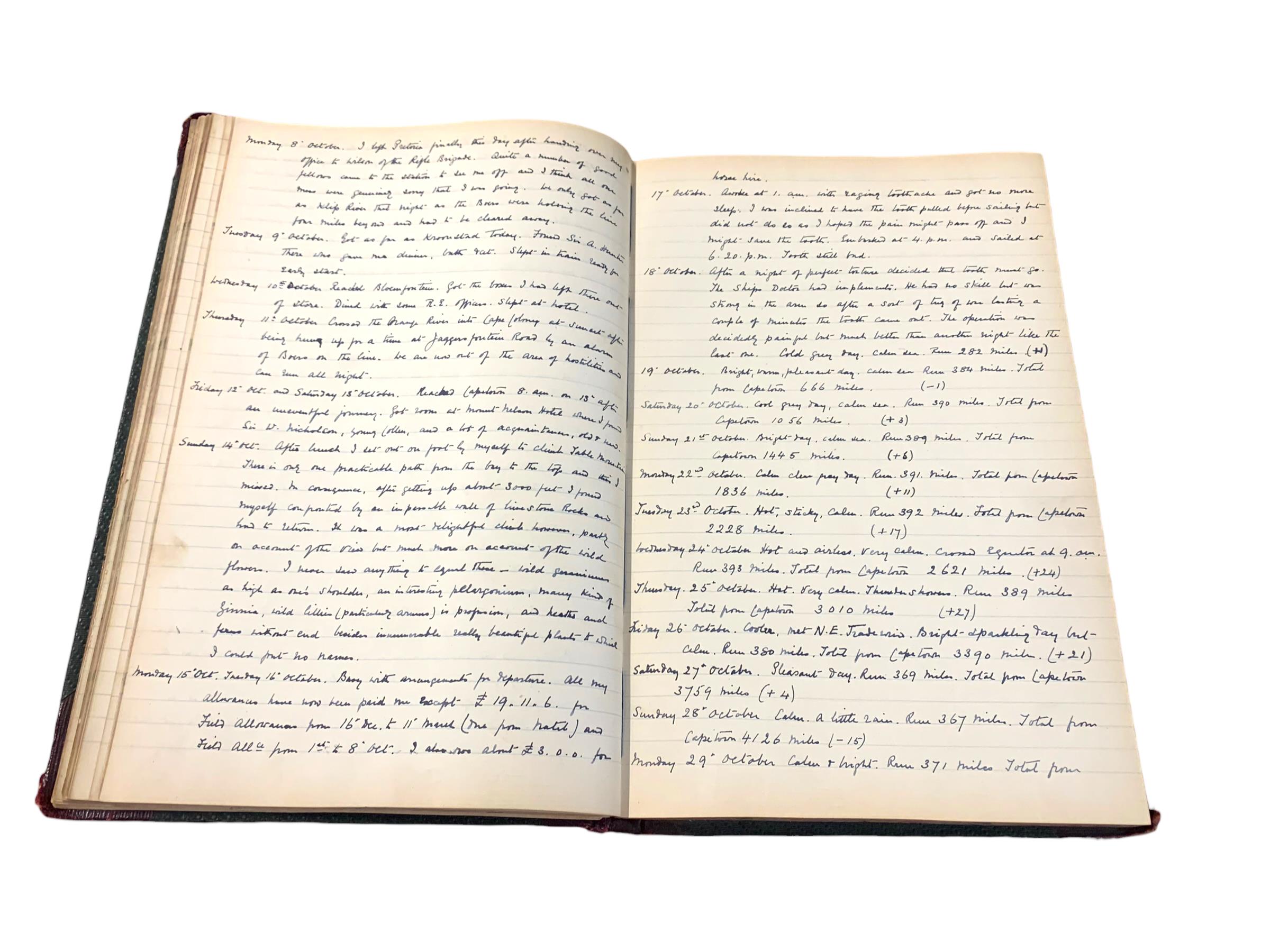 War in South Africa. Manuscript Diary Col B. Duff - Image 2 of 6